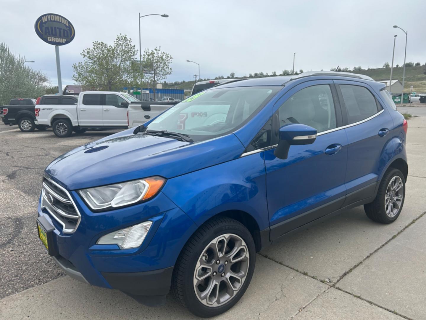 2019 BLUE /Black FORD ECOSPORT TITANIUM (MAJ6S3KL1KC) with an 2.0L engine, Automatic transmission, located at 3030 CY Ave, Casper, WY, 82604, (307) 265-3830, 42.827816, -106.357483 - Photo#2